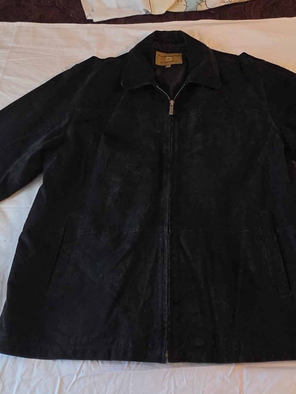 Men's 2XL Black Suede Jacket